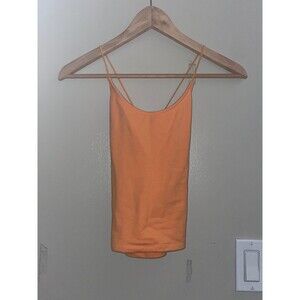 Orange criss cross A&E Tank Top